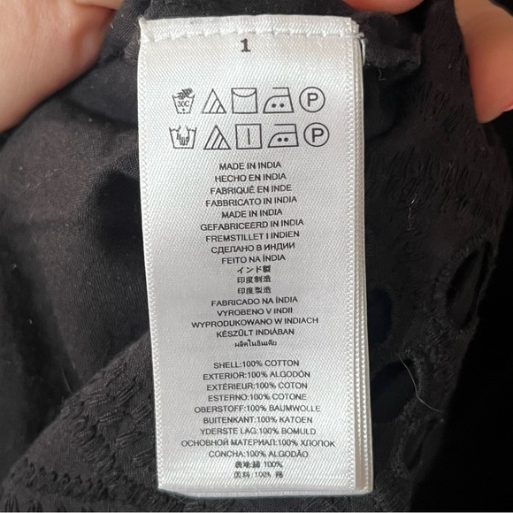 MICHAEL Michael Kors Black Eyelet Flowy Sundress or Swimsuit Coverup – Size M - Picture 7 of 10